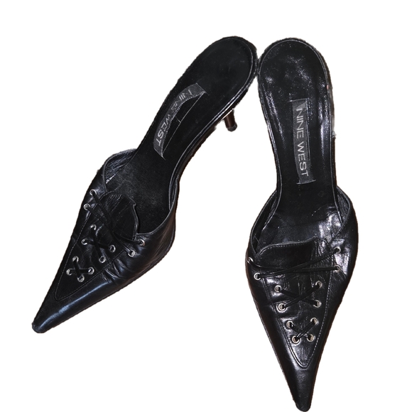 Costume Witch Black Pointed Toe Heels - Picture 1 of 5